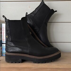 Sam Edelman Laguna Black Leather Chelsea Boots